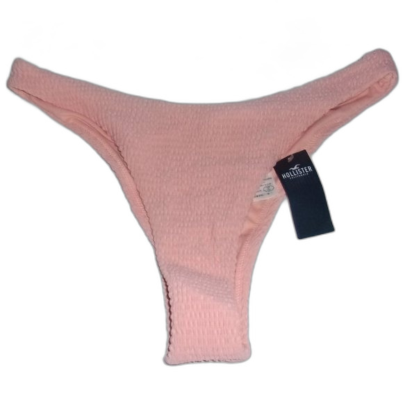 Hollister Large Hi-Cut Pink Cheeky Bikini Bottom NWT - Picture 1 of 8